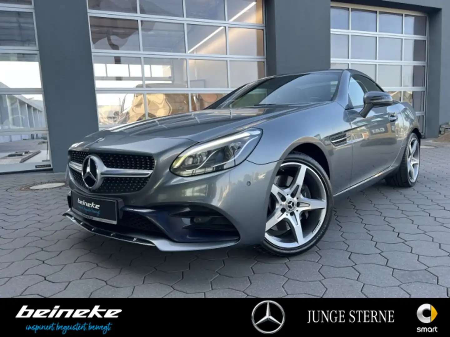 Mercedes-Benz SLC 180 SLC 180 AMG Autom ILS-LED Navi Leder PTS Totw SH Grau - 2