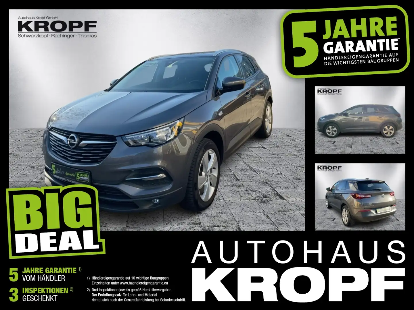Opel Grandland 1.6 D Navi+Sitzheizung +2xKlima Grau - 1