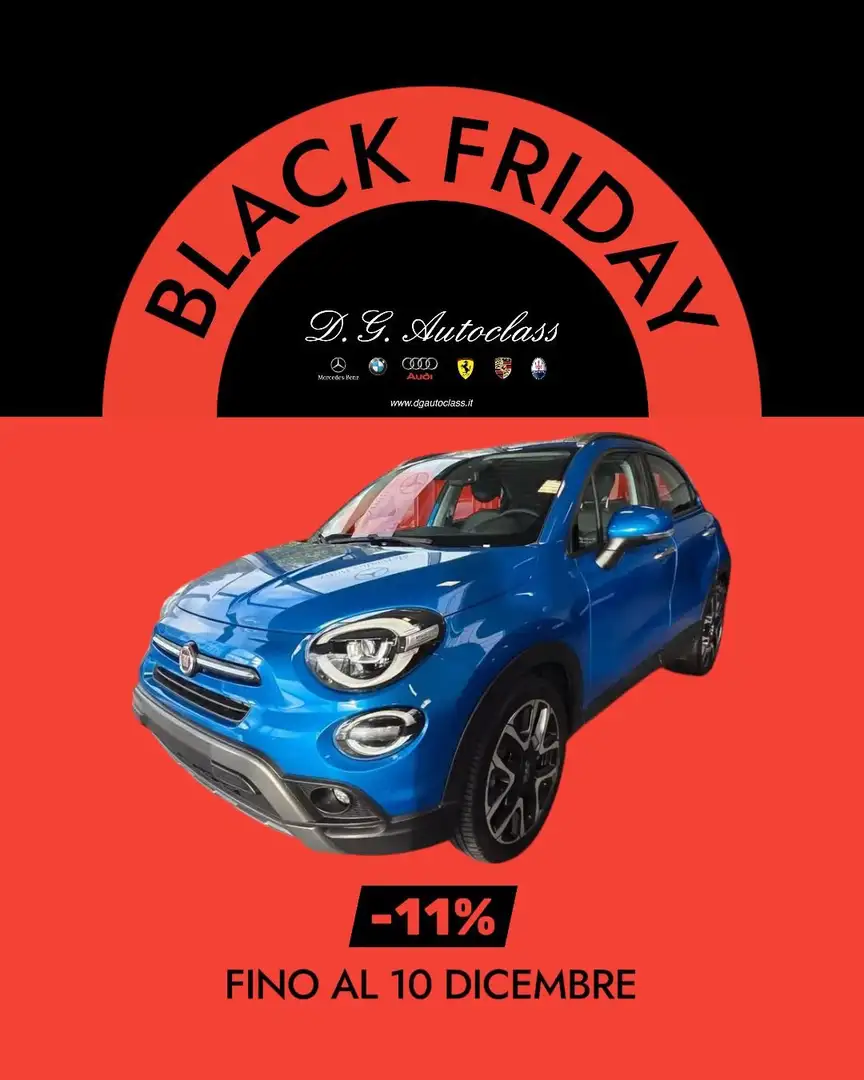 Fiat 500X 1.6 MULTIJET CROSS LED/ASSIST/CONNECT/NAVI/TOUCH Bleu - 1