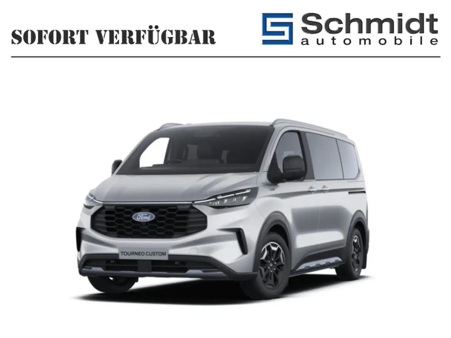 Ford Transit Custom Tourneo Custom Bus Active 320L1 2,0L Eblue 170PS A AWD Silber - 1