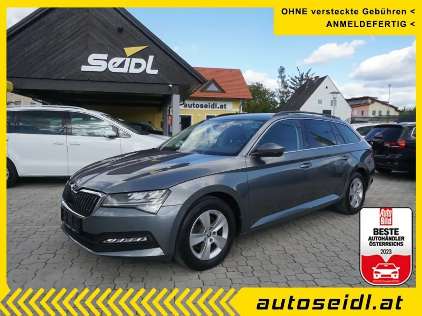 Skoda Superb Kombi 2,0 TDI Ambition DSG *2022er+VIRTUAL+LED* Grau - 1