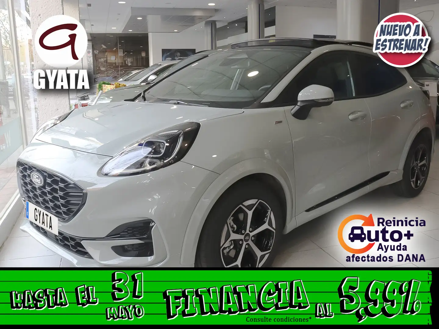 Ford Puma 1.0 EcoBoost MHEV ST-Line 125 Gris - 1