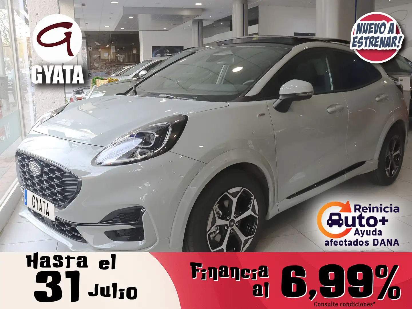 Ford Puma 1.0 EcoBoost MHEV ST-Line 125 Gris - 1