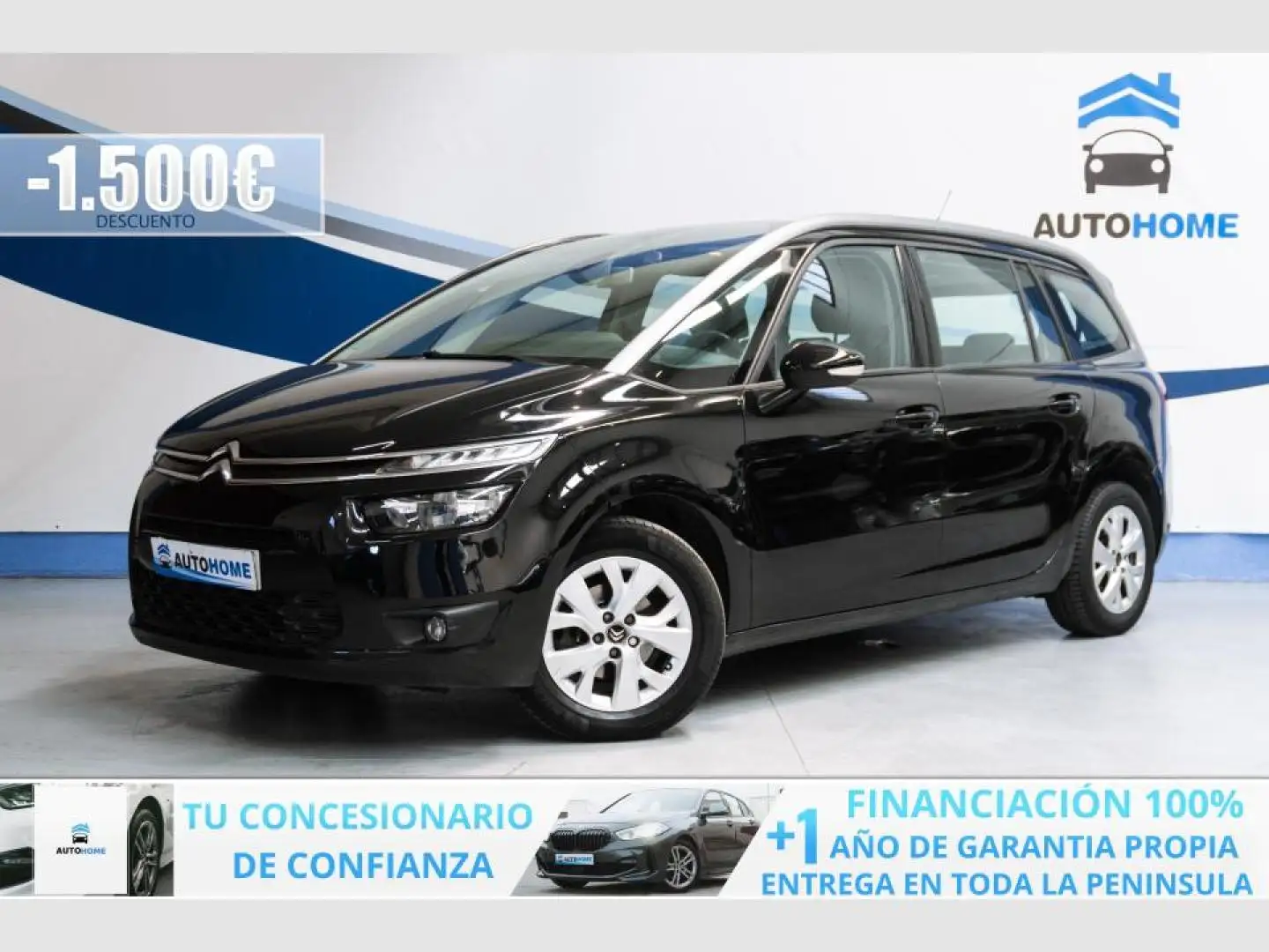 Citroen C4 Picasso 1.2 PureTech S&S Feel 130 Noir - 1