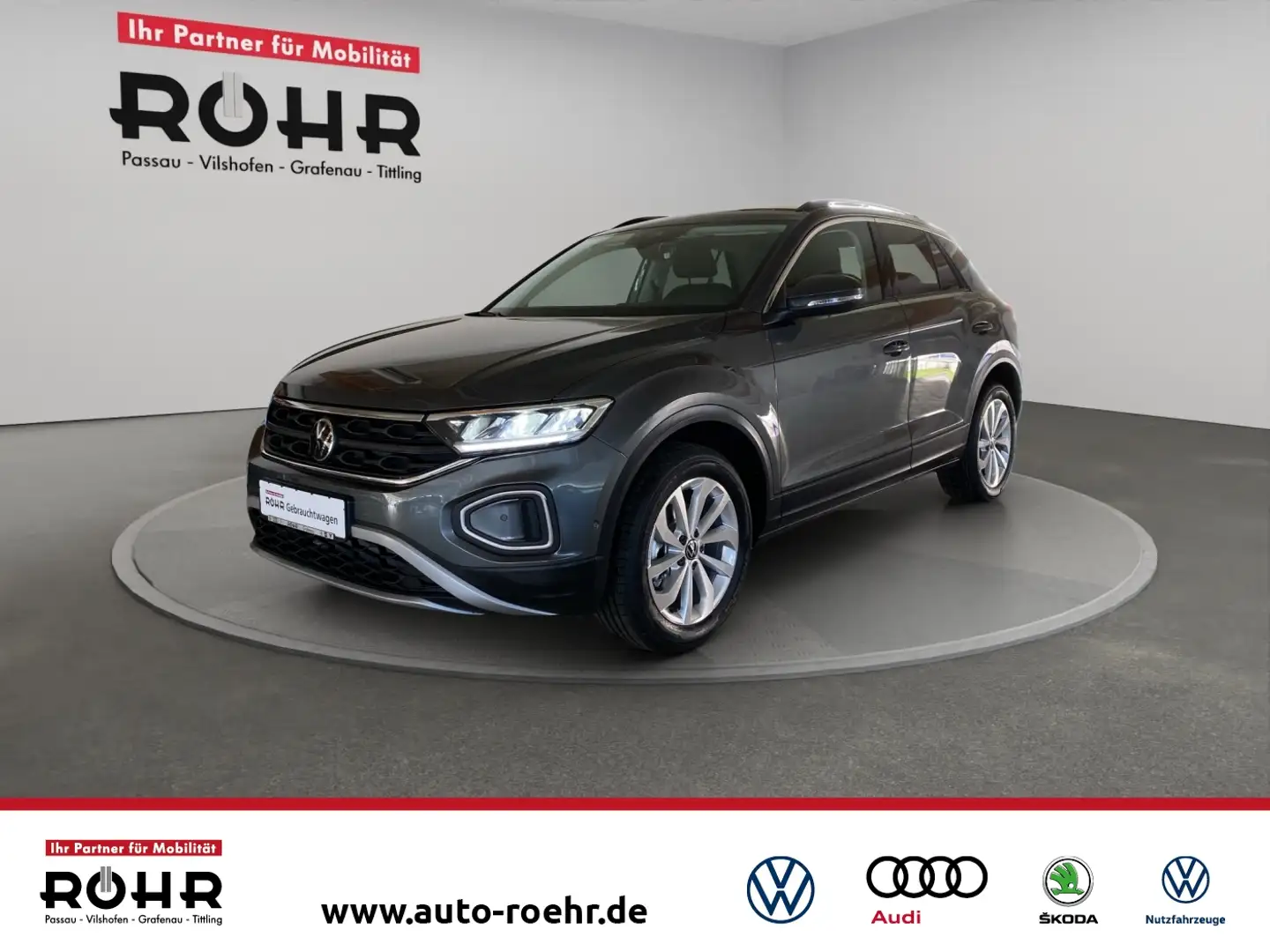 Volkswagen T-Roc Life (Garantie 03/2029.SHZ.Kamera.ACC.LED.DAB) 1.0 Grau - 1