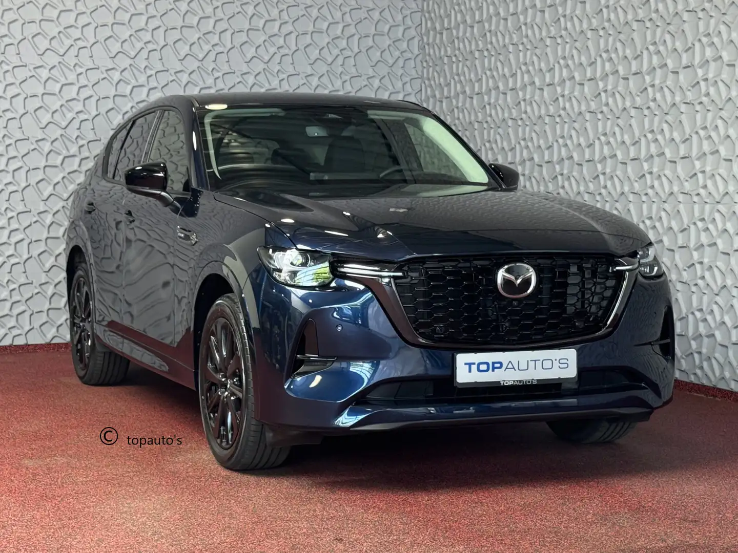 Mazda CX-60 2.5 E-SKYACTIV PHEV HOMURA LEER 360CAM STOEL.VERW/ Blauw - 1