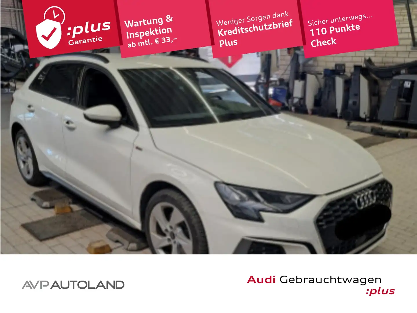 Audi A3 Sportback 40 TFSI e S tronic S line | LED | Weiß - 1
