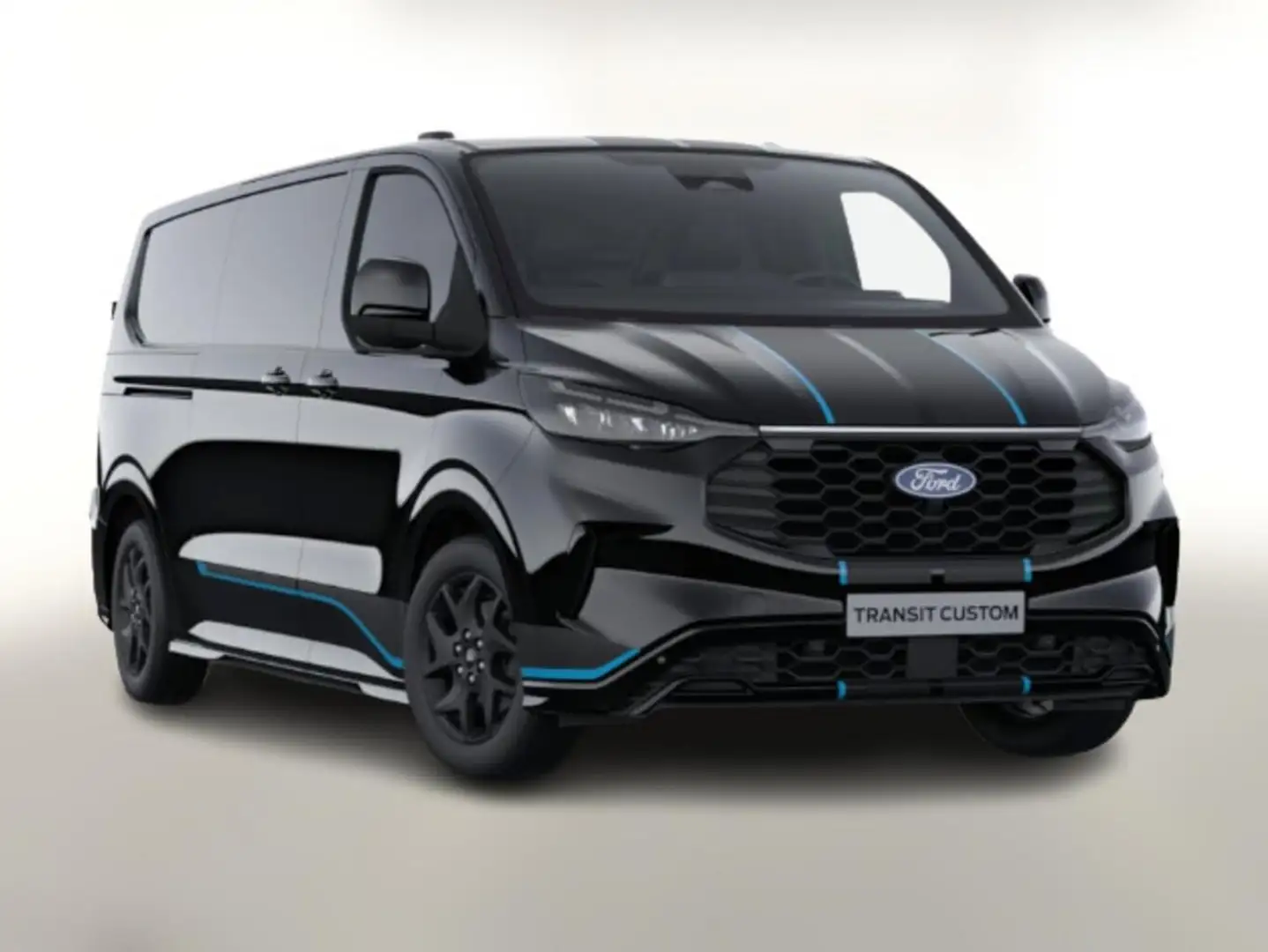 Ford Transit Custom Sport Aut L2 LED SHZ KeyL Kam 2S 125 kW (170 PS... Schwarz - 1