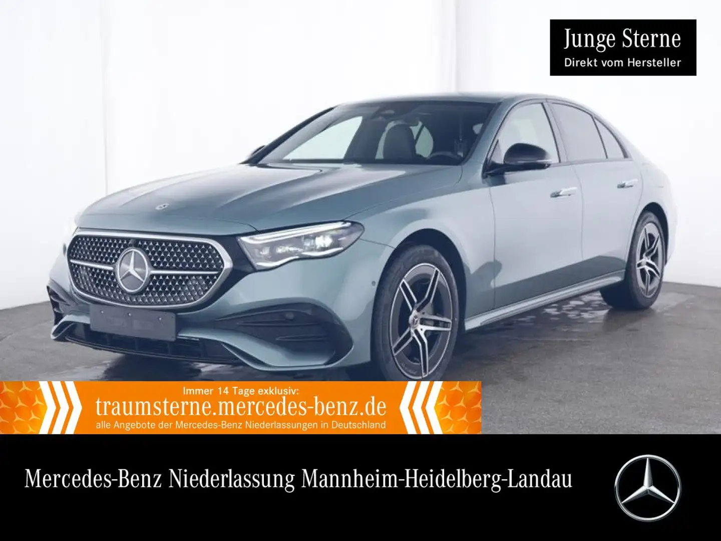 Mercedes-Benz E 300 de 4M Hybrid AMG 360° Burmester Distr. HUD Silber - 1