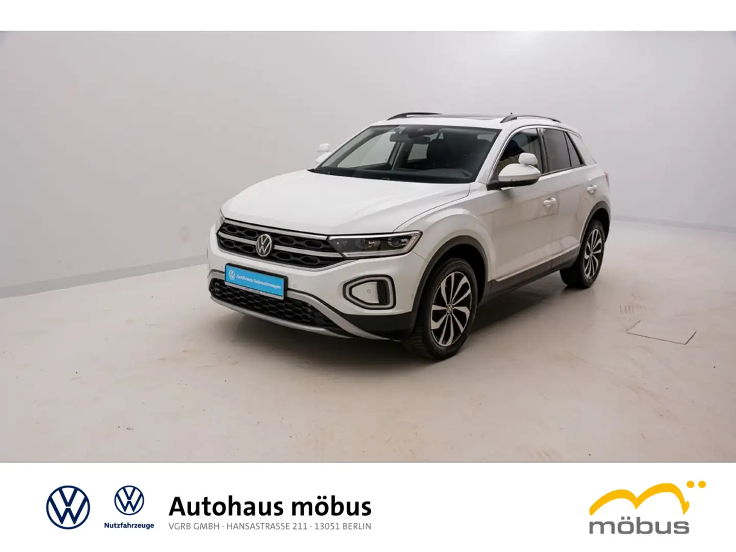 Volkswagen T-Roc 1.5 TSI Style*FAHRSCHULE*NAV*PANO*RFK*APP* Blanc - 2
