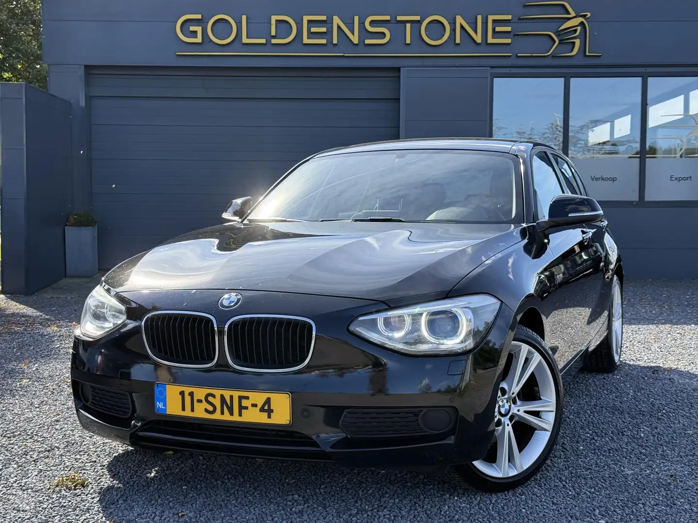 BMW 116 1-serie 116i 2e Eigenaar,Airco,Cruise,6 Bak,N.A.P, Zwart - 1