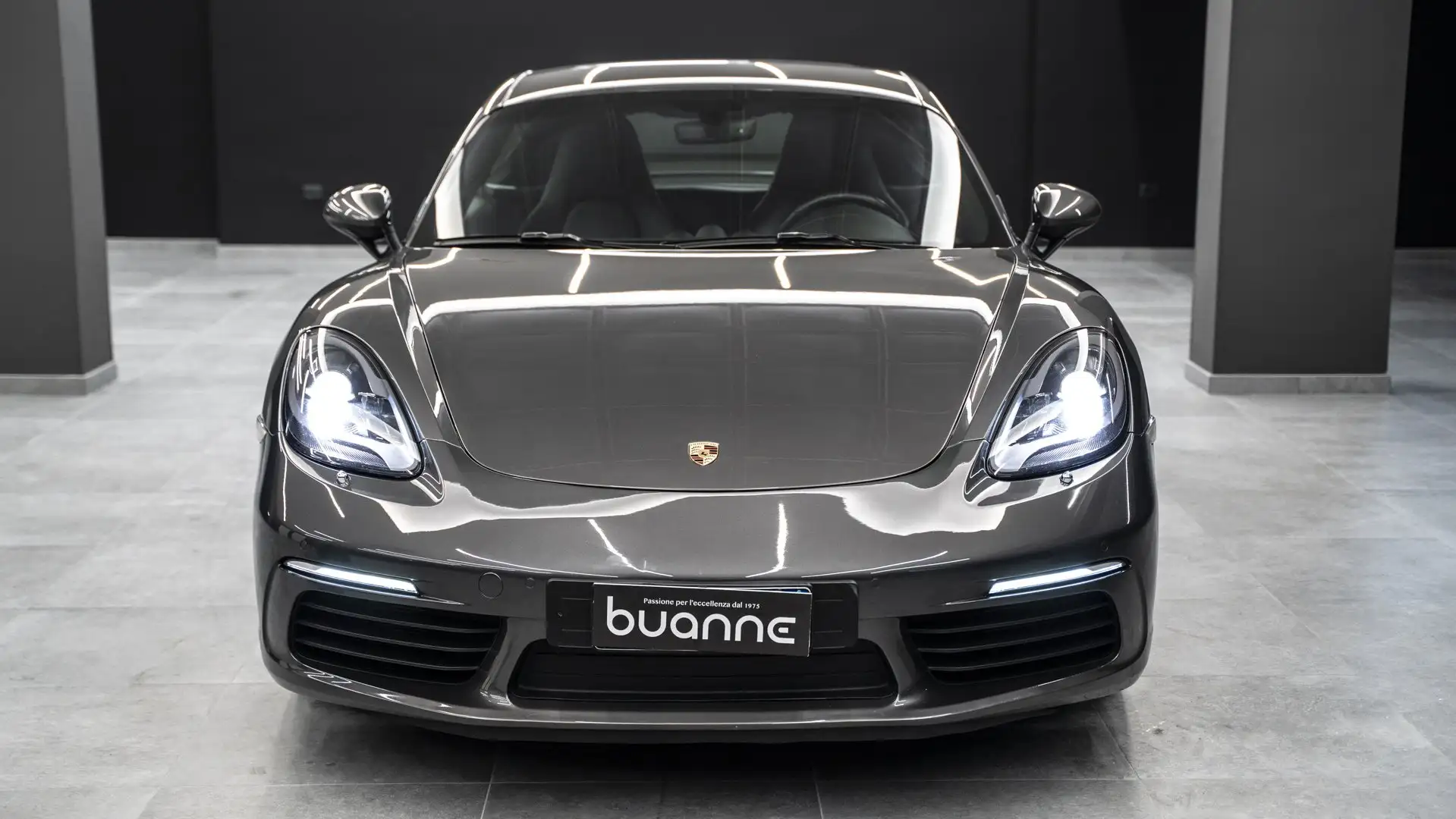 Porsche Cayman 718 S 2.5 349CV PDK CHRONO SCUDETTI KM CERTIFIC. Gris - 2