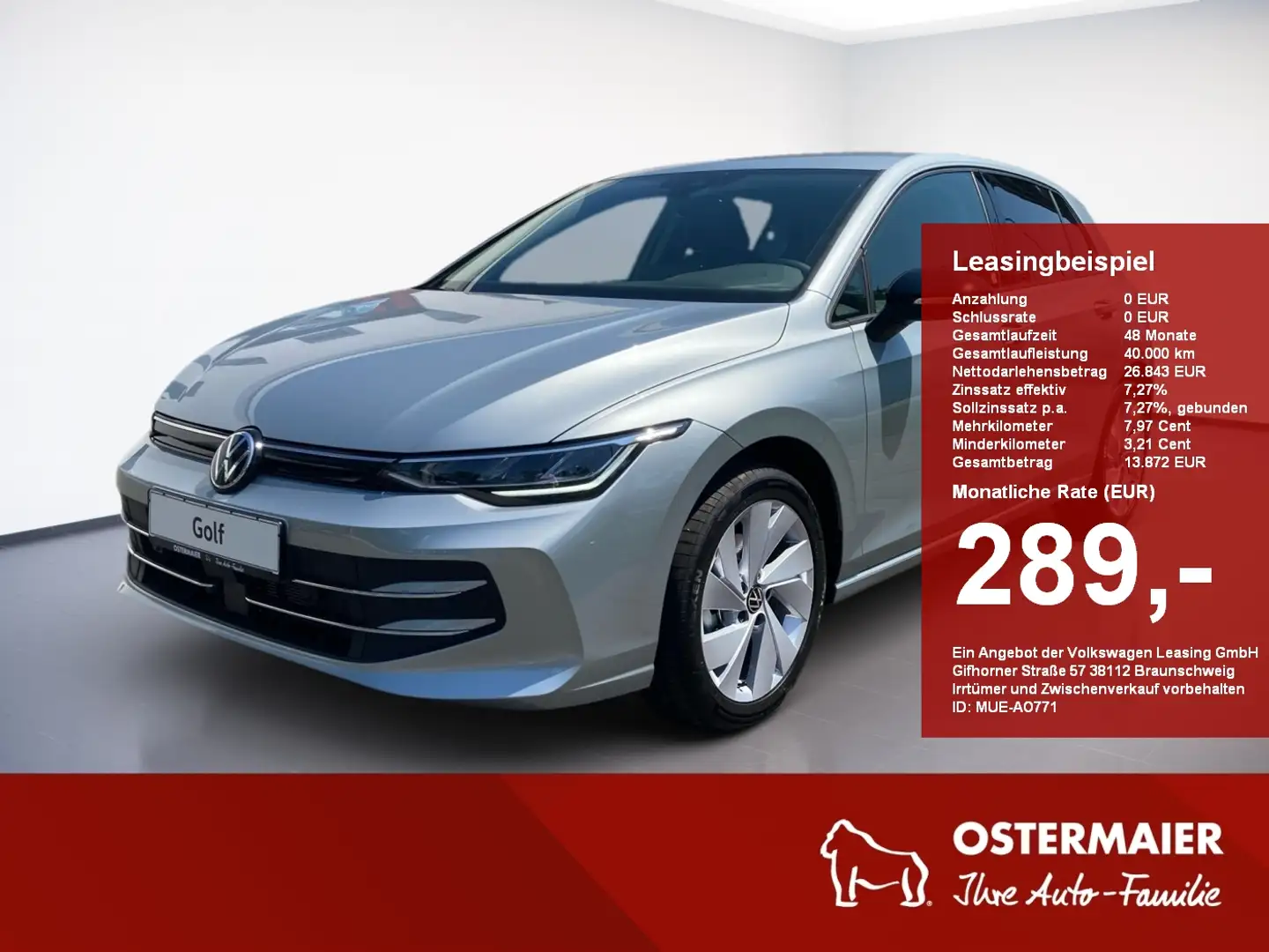 Volkswagen Golf VIII GOAL 1.5TSI 115PS 6-Gang 5J-GARANTIE.AHK.NAVI Argent - 1