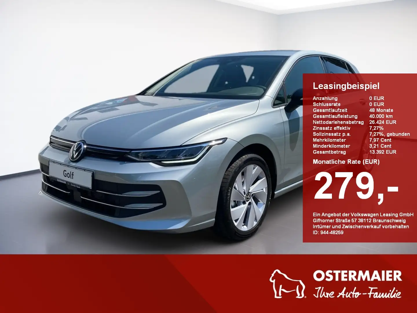 Volkswagen Golf VIII GOAL 1.5TSI 115PS 6-Gang 5J-GARANTIE.AHK.NAVI Argento - 1
