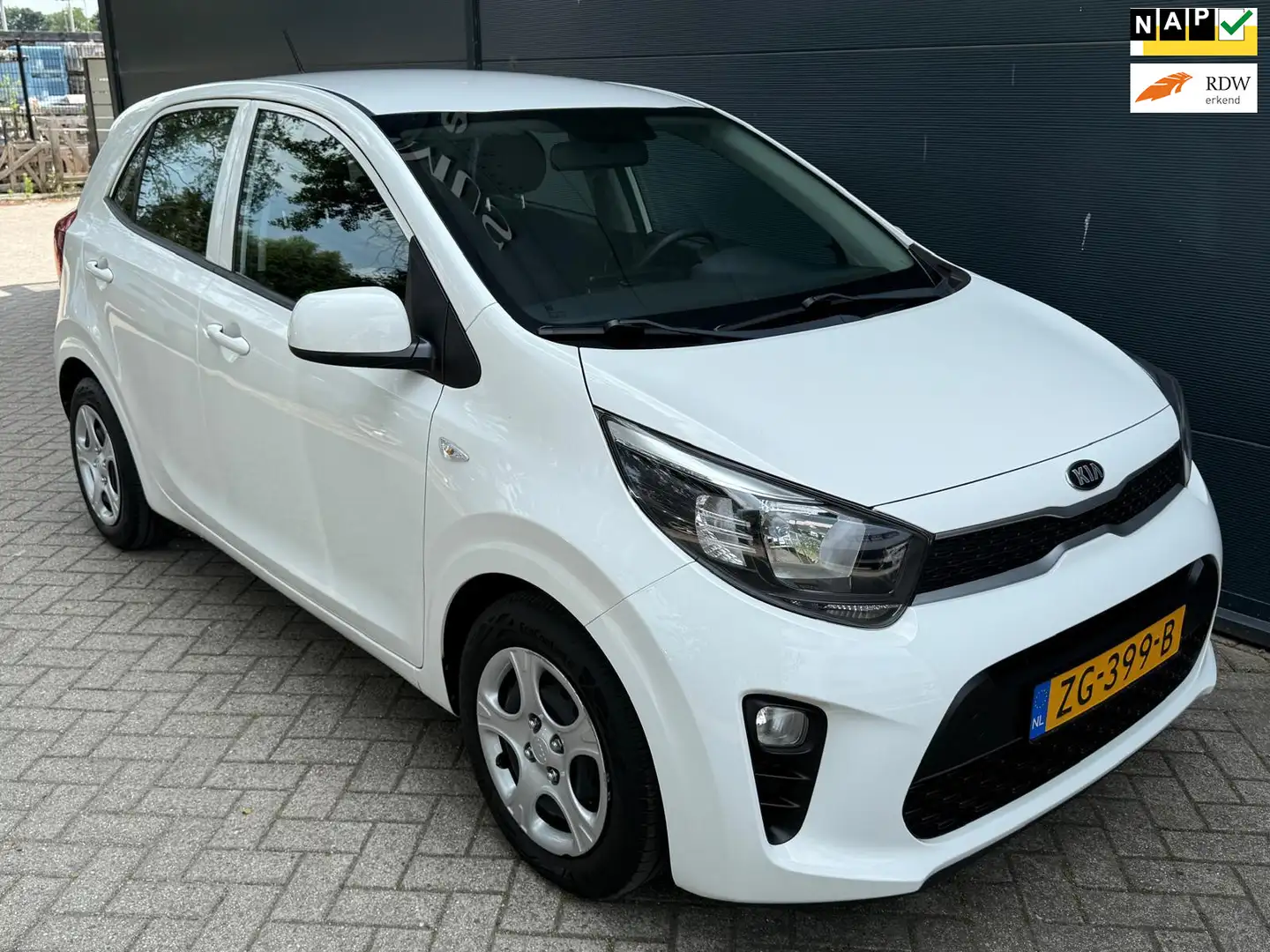 Kia Picanto 1.0 CVVT EconomyPlusLine/Airco/bluetooth/AUX USB/1 Blanc - 1
