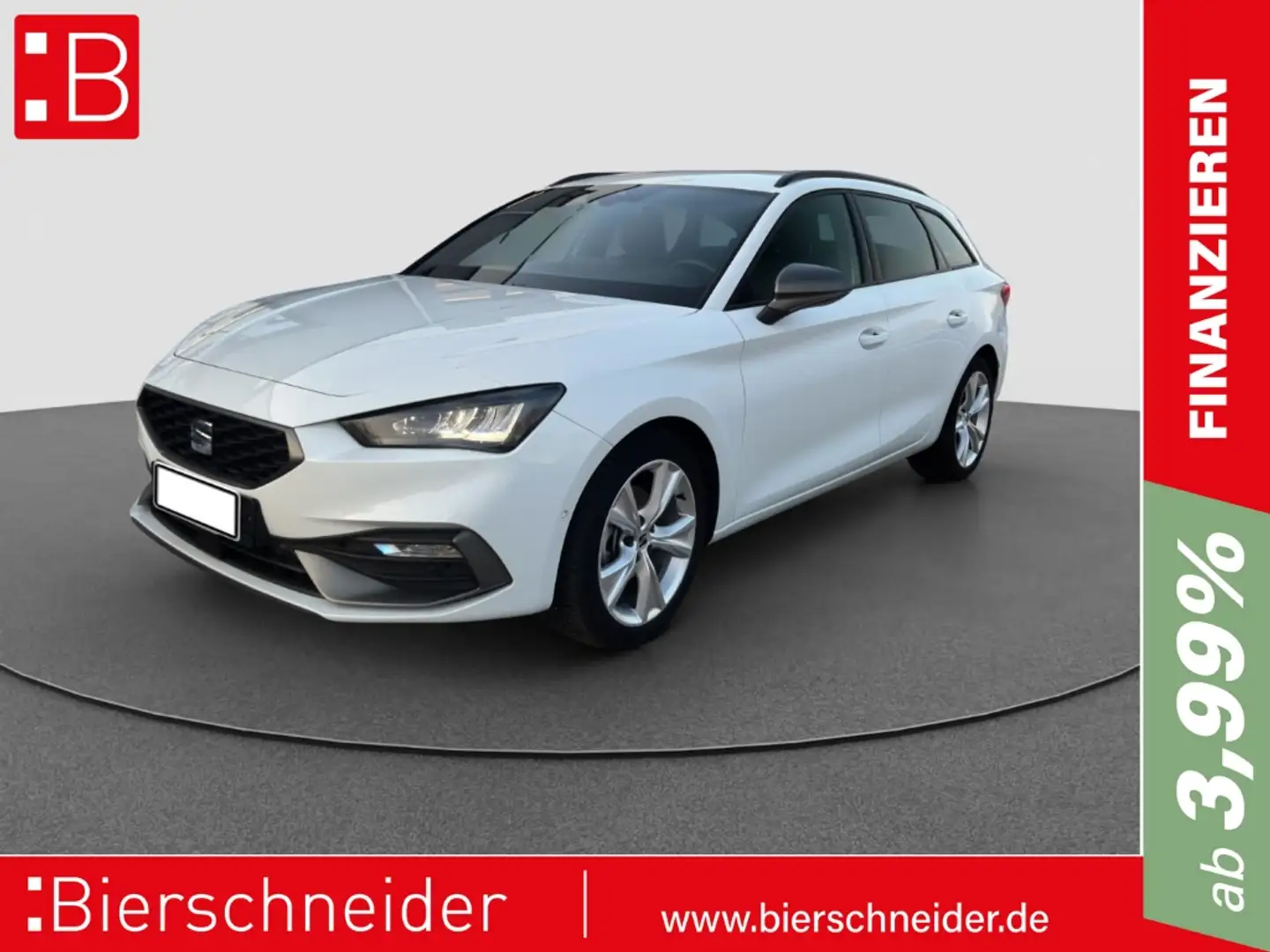 SEAT Leon SP 1.5 eTSI DSG AB 199EUR FR NAVI REAR VIEW Weiß - 1