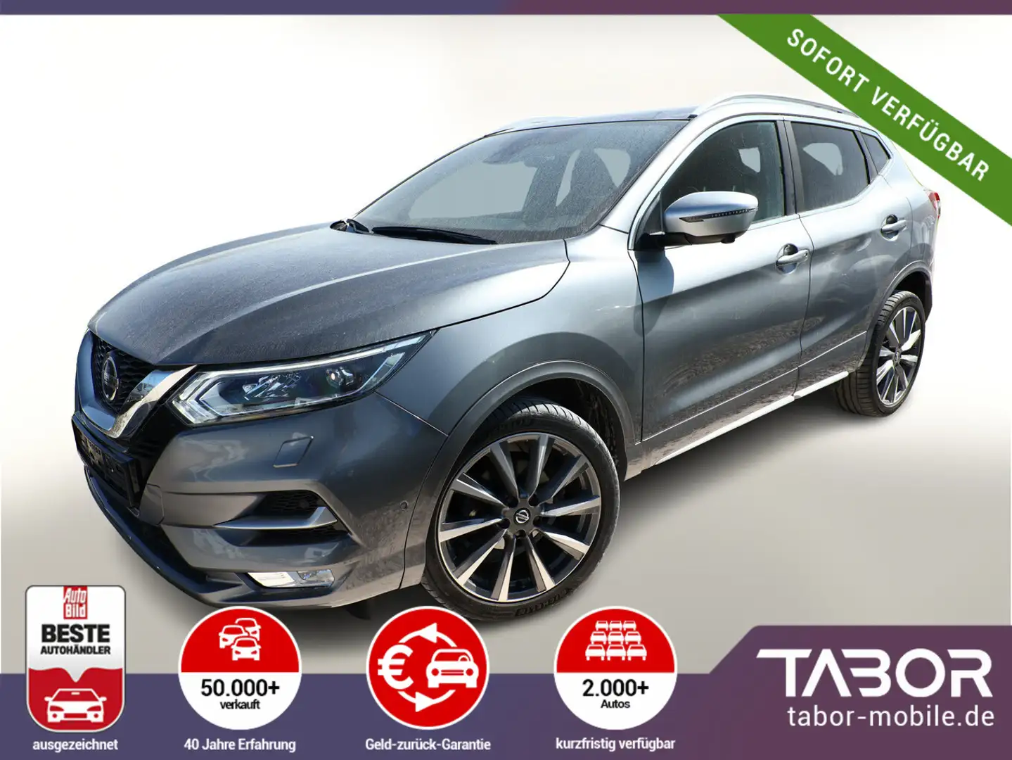 Nissan Qashqai 1.3 DIG-T 160 DCT Tekna Pano Bose Leder Grau - 1