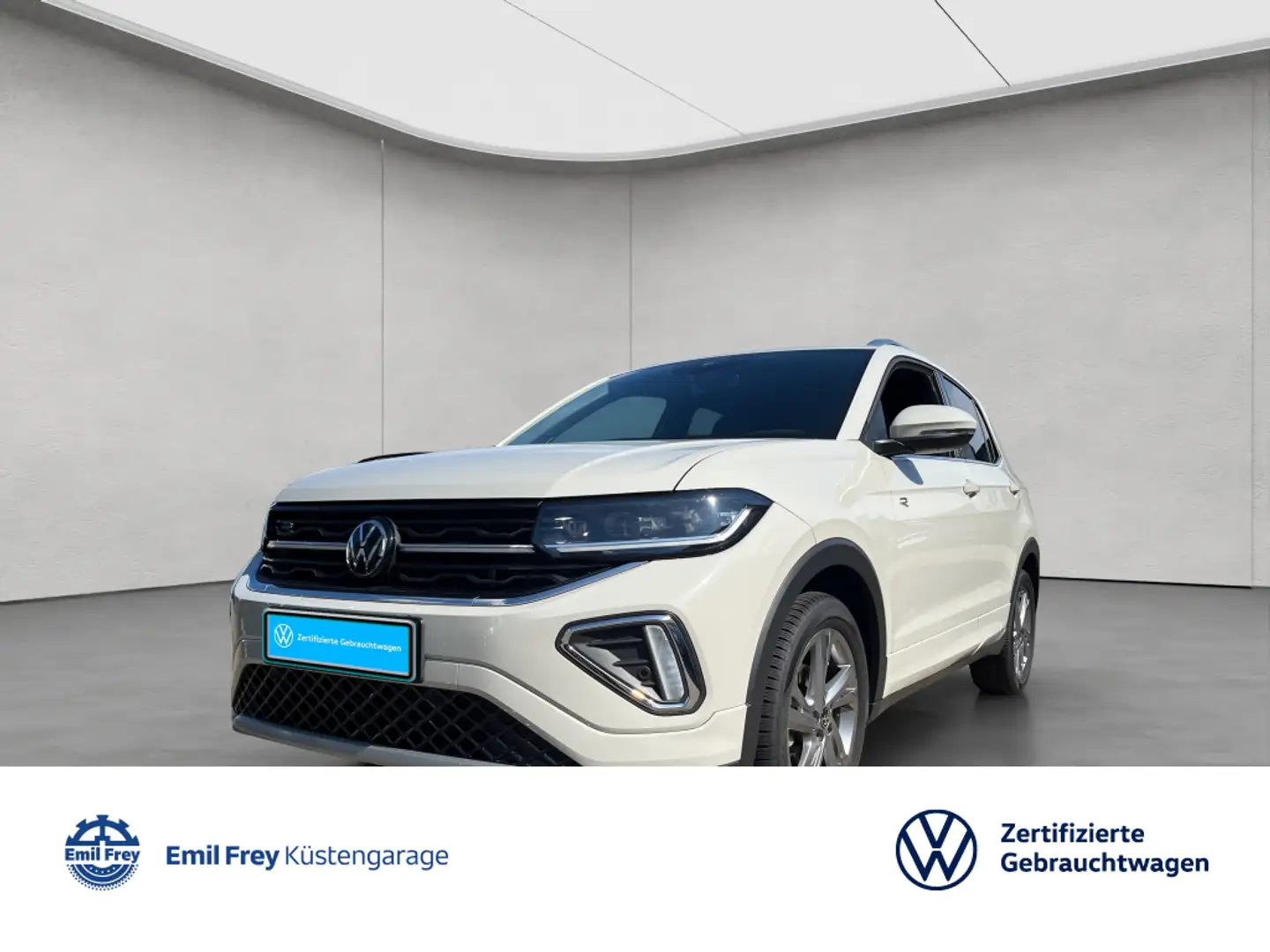 Volkswagen T-Cross 1.0 TSI OPF DSG R-Line AHK Kamera Navi Grau - 1