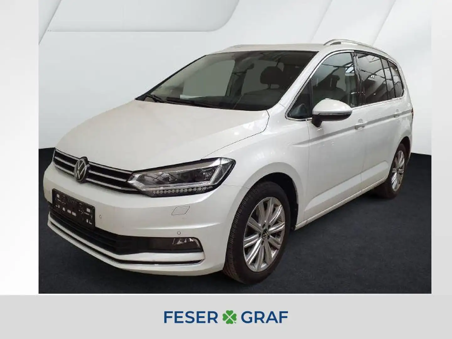 Volkswagen Touran Highline 2.0 TDI DSG Navi AHK Kamera LED Weiß - 1