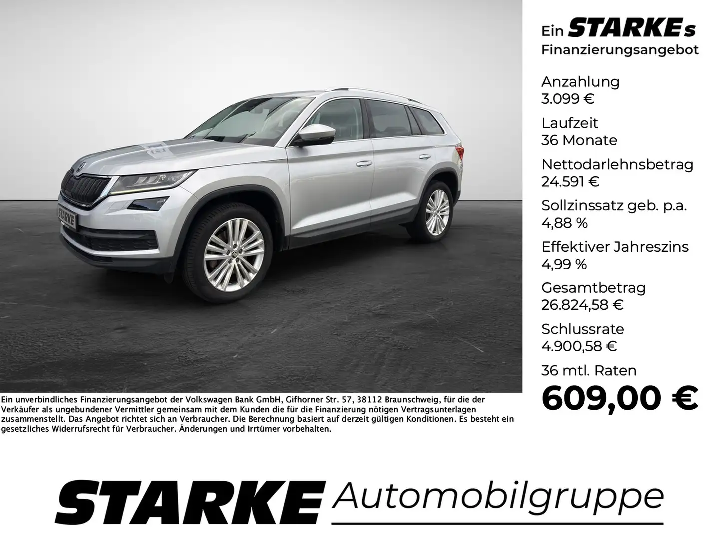 Skoda Kodiaq 2.0 TDI DSG 4x4 Style Argent - 1