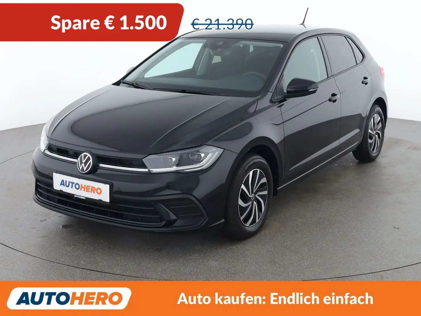 Volkswagen Polo 1.0 TSI Life Schwarz - 1