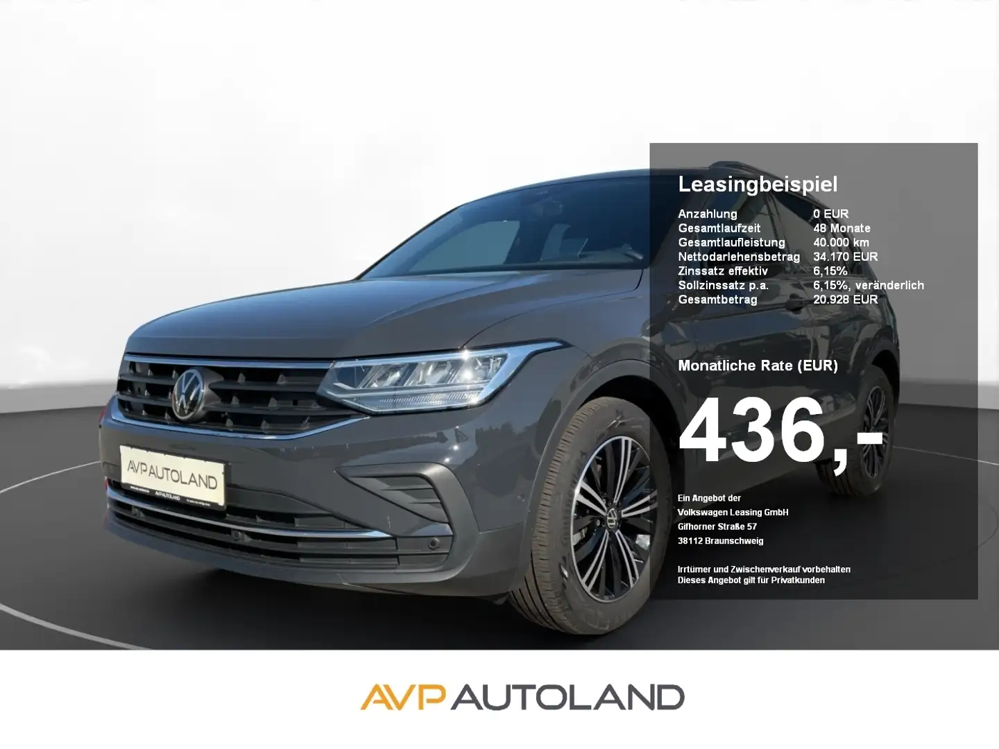 Volkswagen Tiguan 2.0 TDI DSG ACTIVE | NAVI | AHK | ACC | Grijs - 1