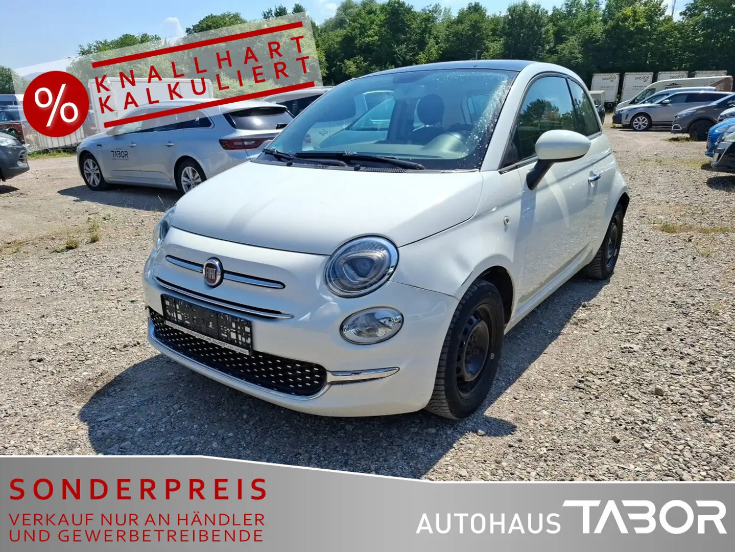Fiat 500 1.2 8V Lounge Pano Navi PDC Klimaaut. LM Weiß - 1