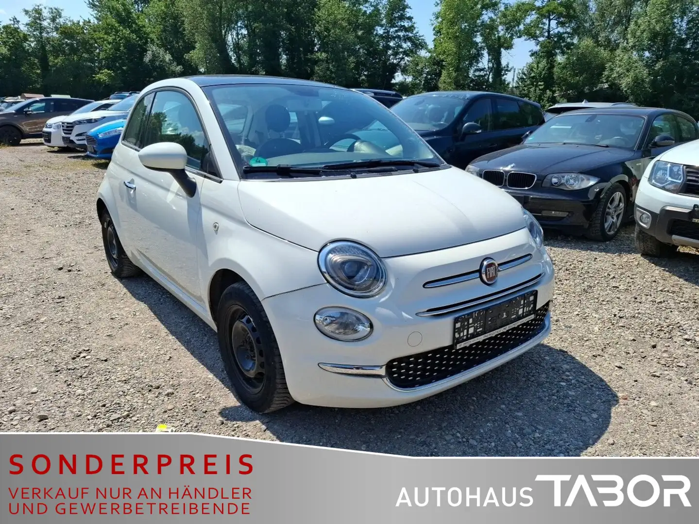 Fiat 500 1.2 8V Lounge Pano Navi PDC Klimaaut. LM Weiß - 2