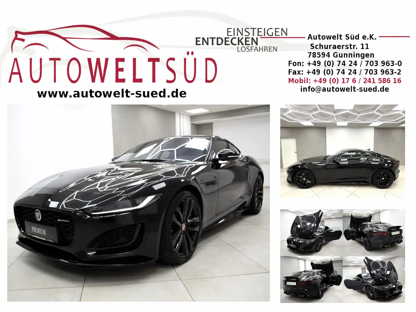 Jaguar F-Type P450 Coupé AWD R Dynamik Black Pack PerfSitz Schwarz - 1