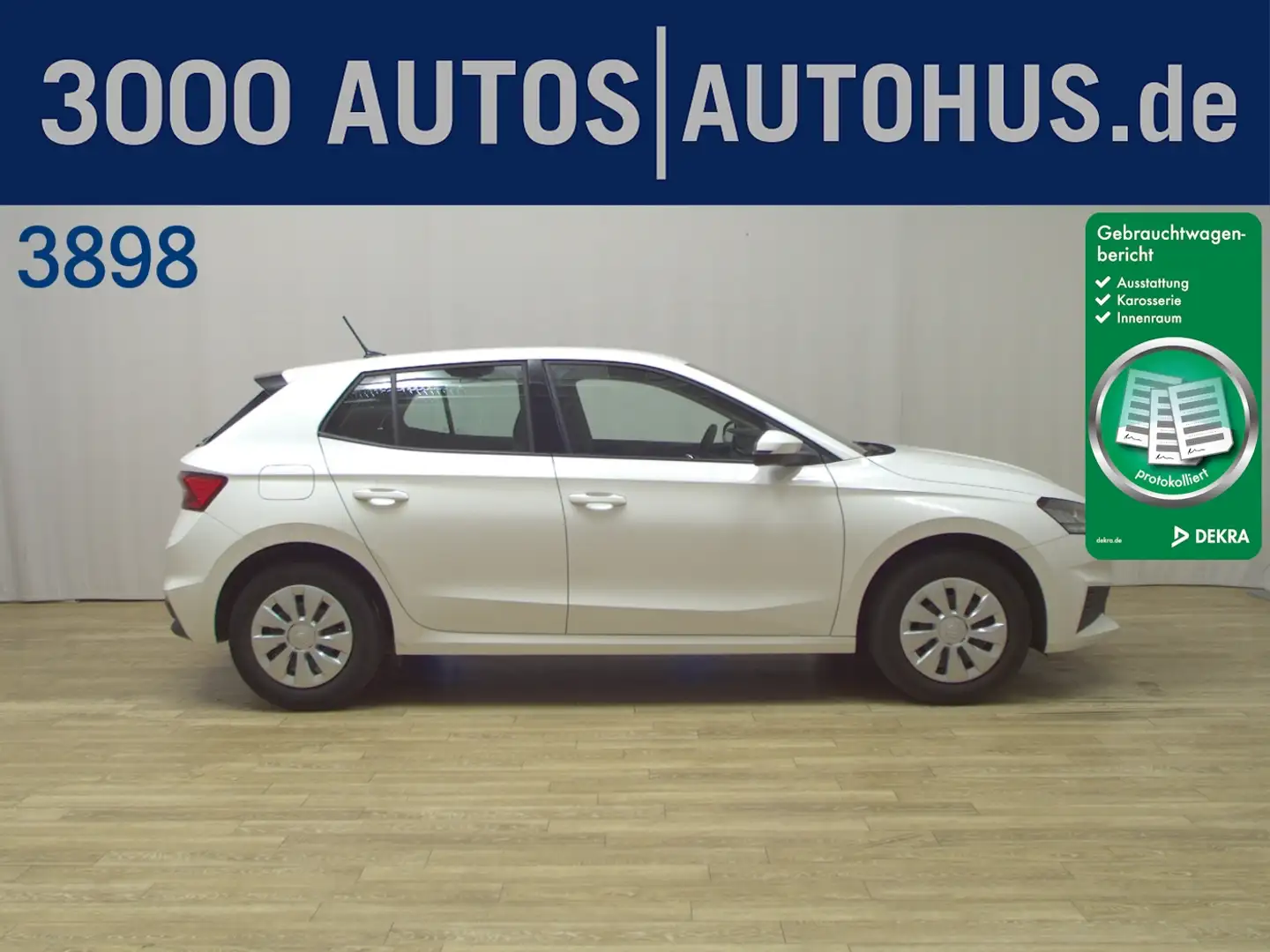 Skoda Fabia 1.0 Active LED Bluetooth Klima DAB Weiß - 1