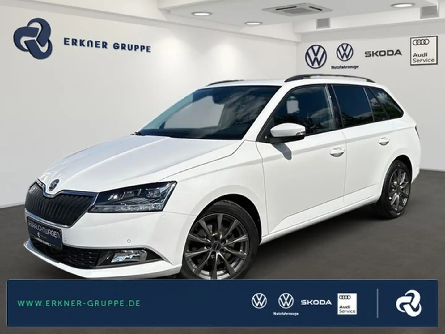 Skoda Fabia Com. 1.0TSI DSG Best of Bi-LED+ACC+NAVI+++ Blanc - 1