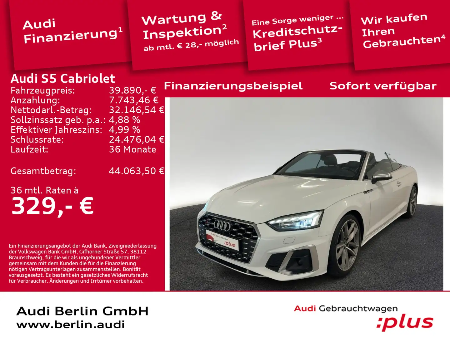 Audi S5 3.0 TFSI qu.tiptr. MATRIX NAVI 360° Weiß - 1