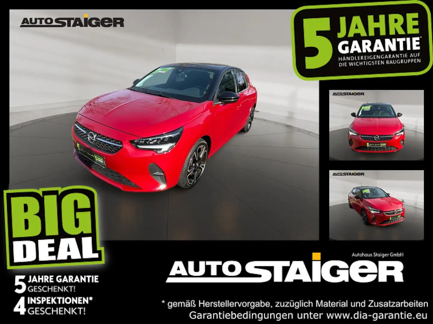 Opel Corsa Elegance Rückfahrkamera LED SHZ Klima Rot - 1