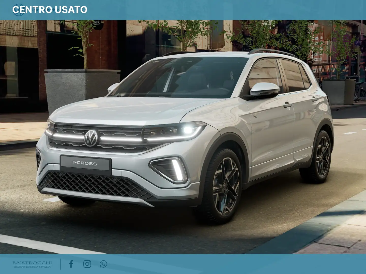 Volkswagen T-Cross 1.0 tsi r-line plus 115cv dsg Grigio - 1