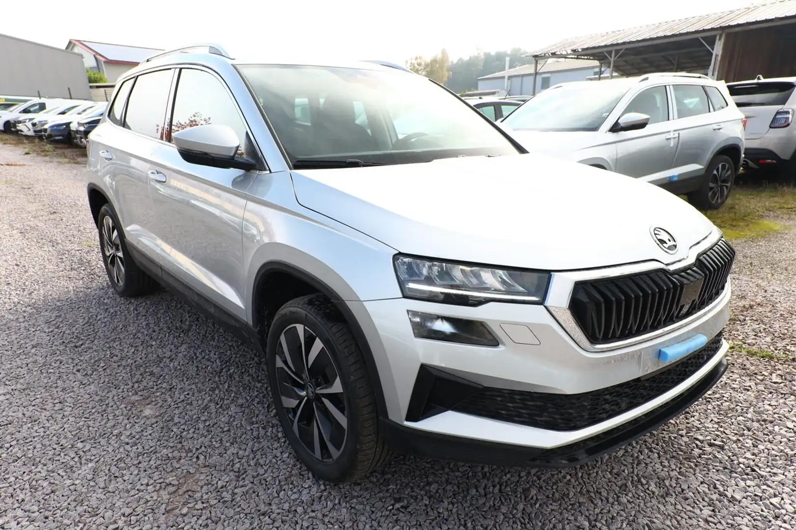 Skoda Karoq Selection DSG Pano AHK NavC SideA Leder ACC Kes... Silber - 2