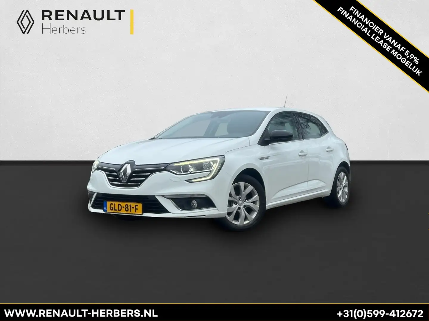 Renault Megane 1.3 TCe Limited 140 pk CAMERA / NAVI / PDC V+A Blanc - 1