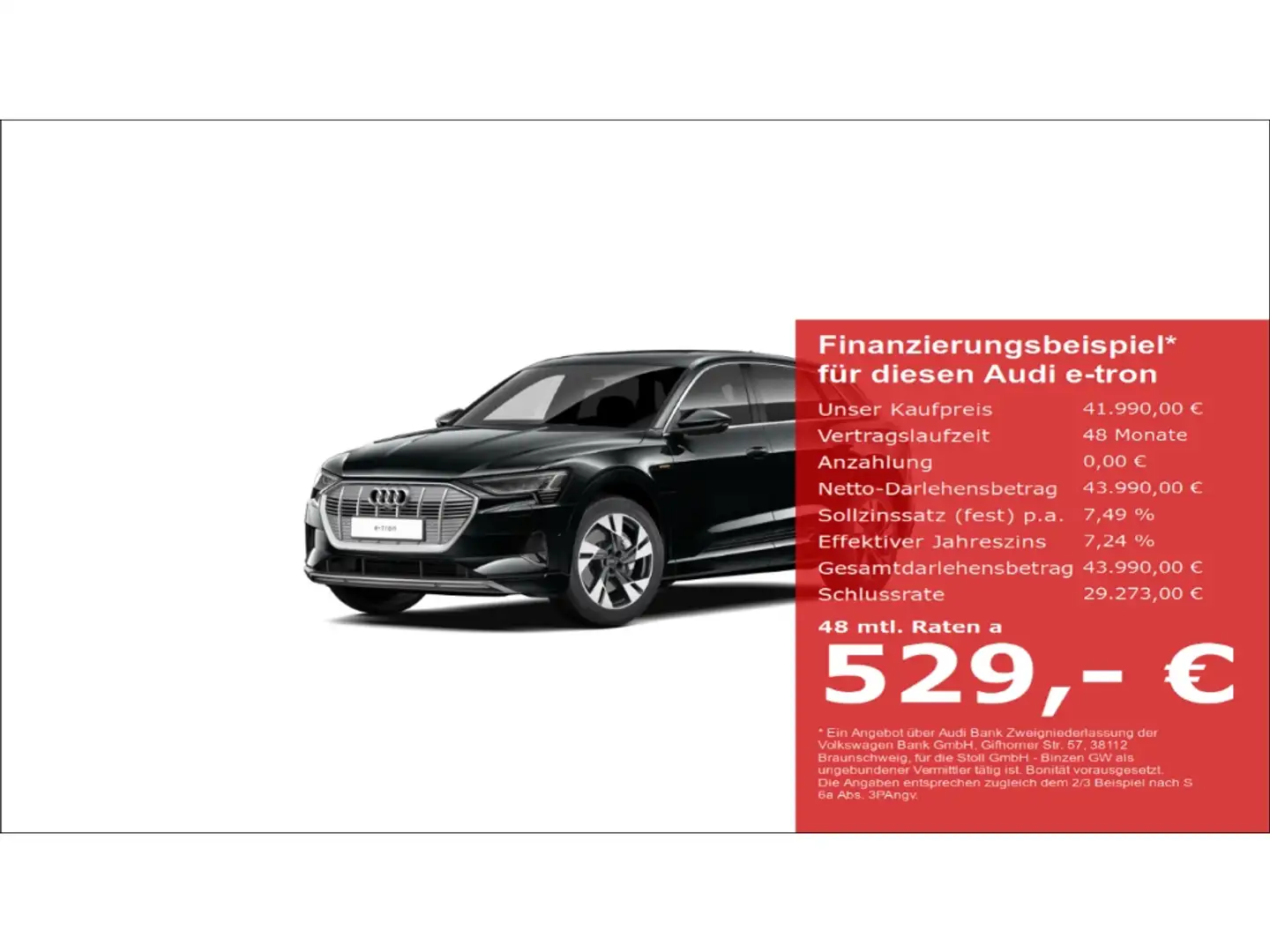 Audi e-tron 50 quattro advanced B&O+Pano+VirtualCockpit+++ Schwarz - 1