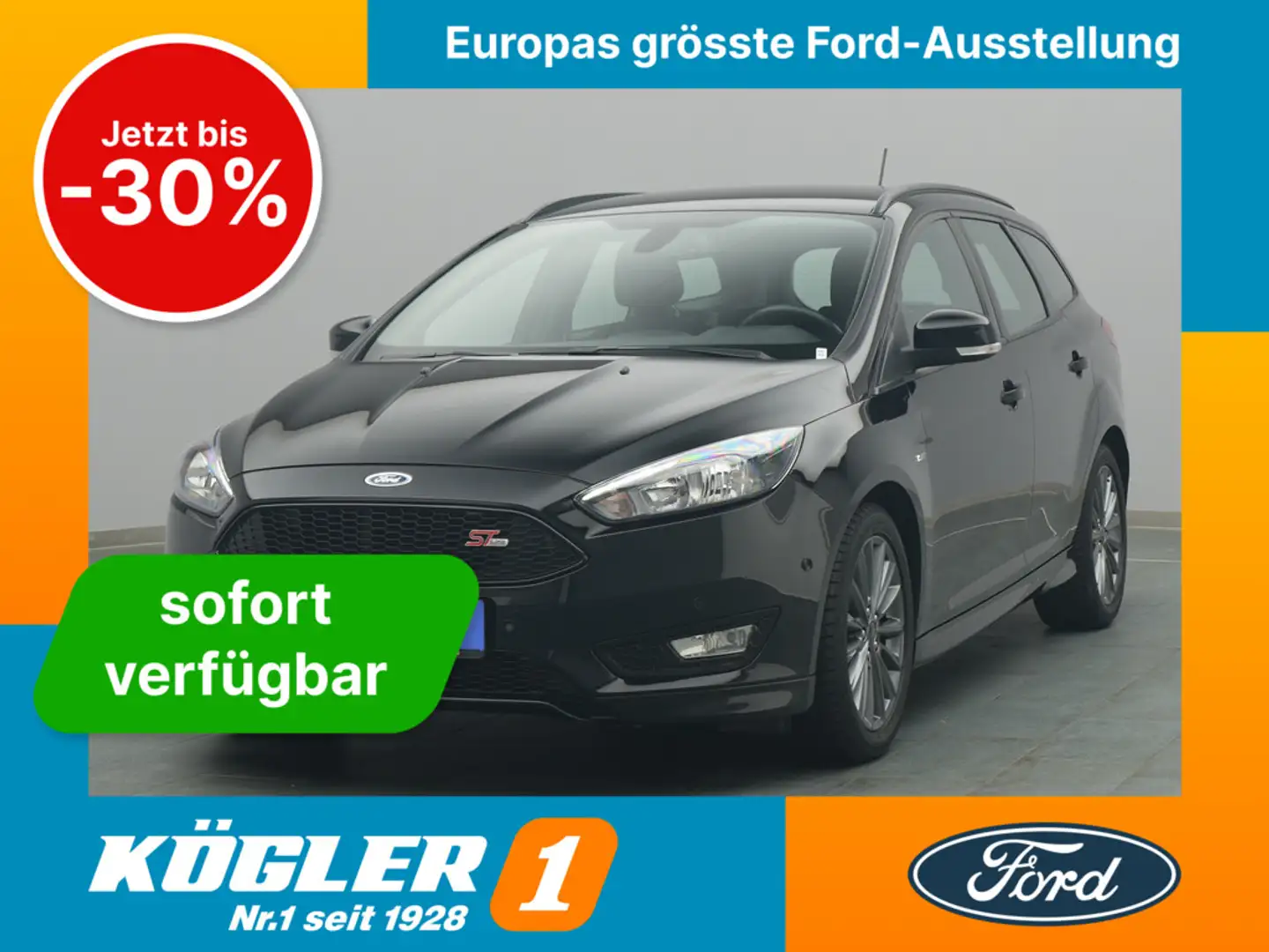 Ford Focus Turnier ST-Line 150PS/AHK/Klimaautomatik Noir - 1
