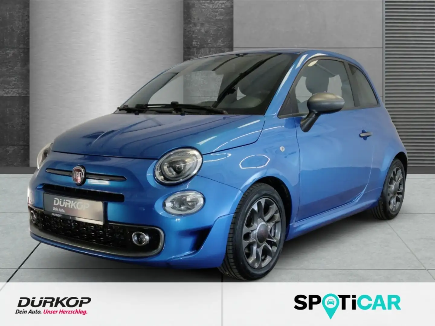 Fiat 500 Sport UConnect Navi Klimaanlage Sportpaket Blau - 1