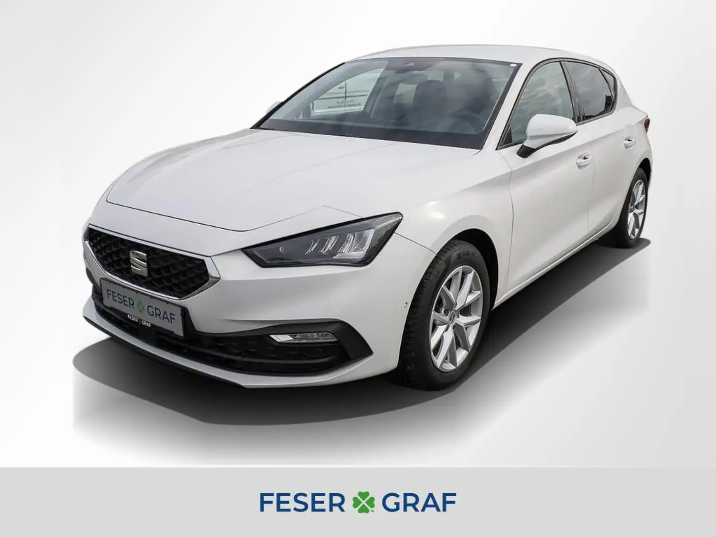 SEAT Leon 1.0 eTSI DSG Style AHK LED Sitzh. PDC Blanc - 1
