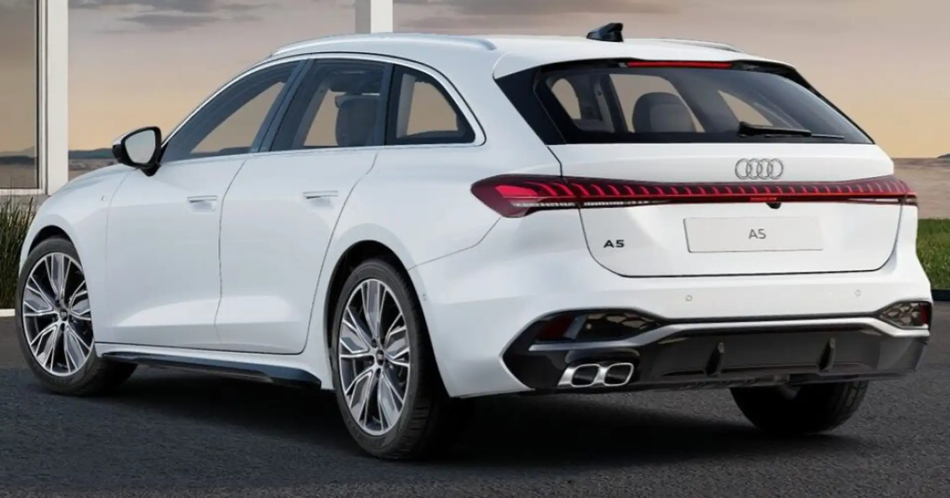 Audi A5 Avant TDI 150 kW S tronic mHEV+ S Line edition Blanc - 2