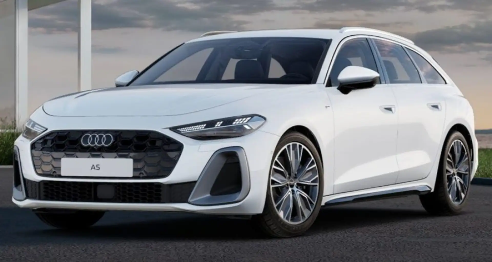Audi A5 Avant TDI 150 kW S tronic mHEV+ S Line edition Blanc - 1