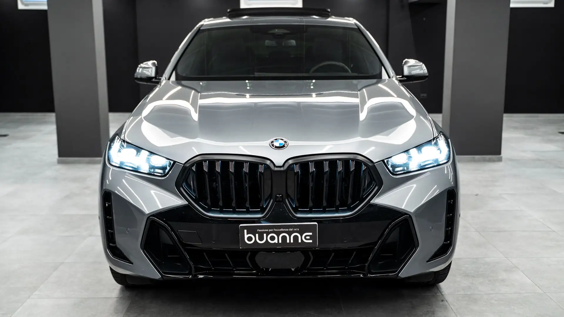 BMW X6 XDRIVE30D MHEV MSPORT PRO TETTO APR PACK LUCI FULL Grigio - 2