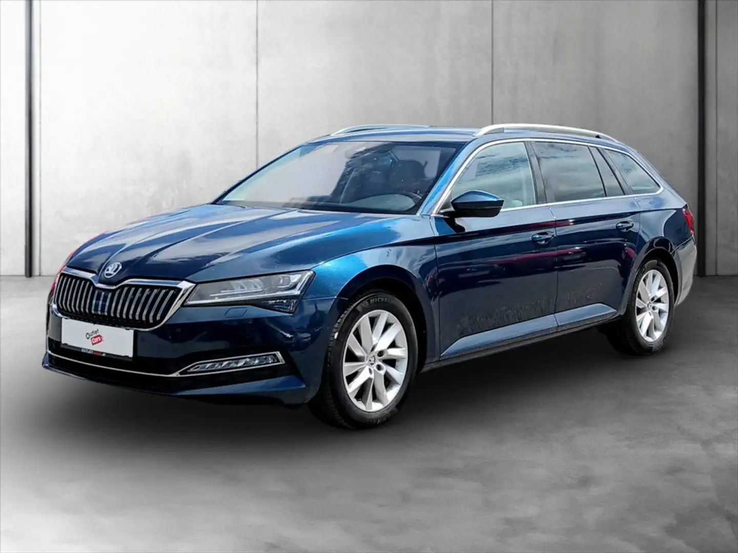 Skoda Superb Combi 2.0 TDI DSG Style MATRIX+CARPLAY+LED Blau - 2
