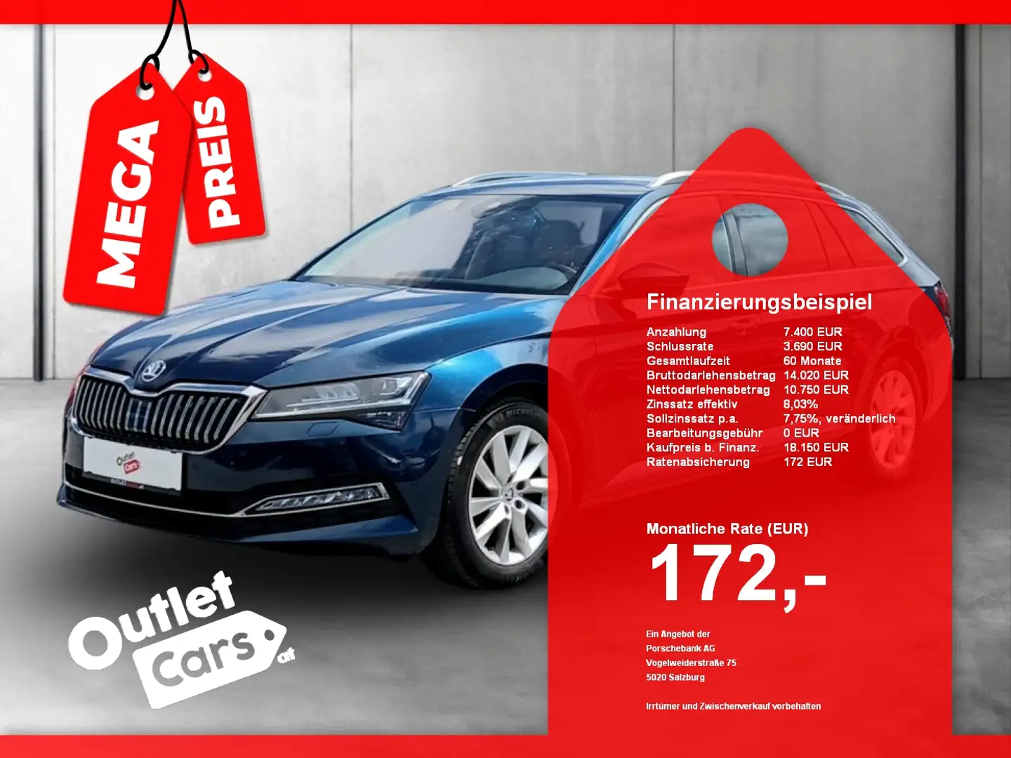 Skoda Superb Combi 2.0 TDI DSG Style MATRIX+CARPLAY+LED Blau - 1