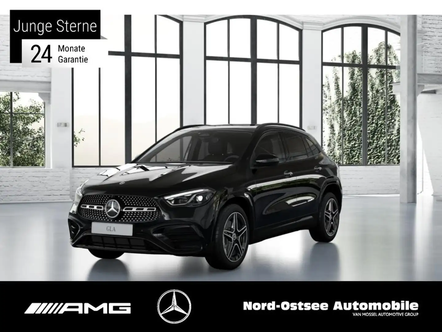 Mercedes-Benz GLA 200 AMG PANO AHK MULTIBEAM TEMPO TOTW SITZHG Schwarz - 1