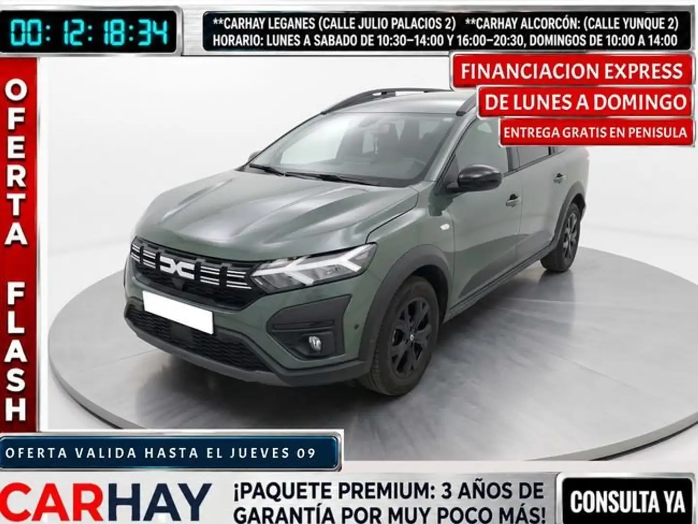 Dacia Jogger Extreme Go 74kW (100CV) ECO-G 7 plazas Verde - 1