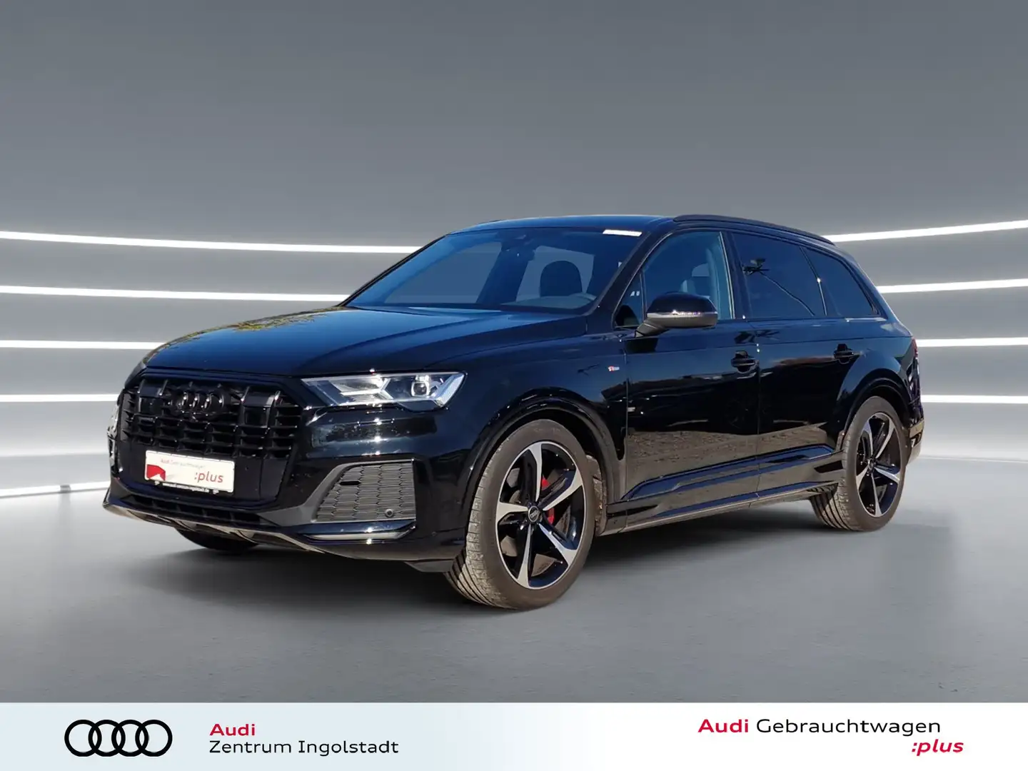 Audi Q7 50 TDI qu 2x S line competiton+ AHK ACC 21" Schwarz - 1