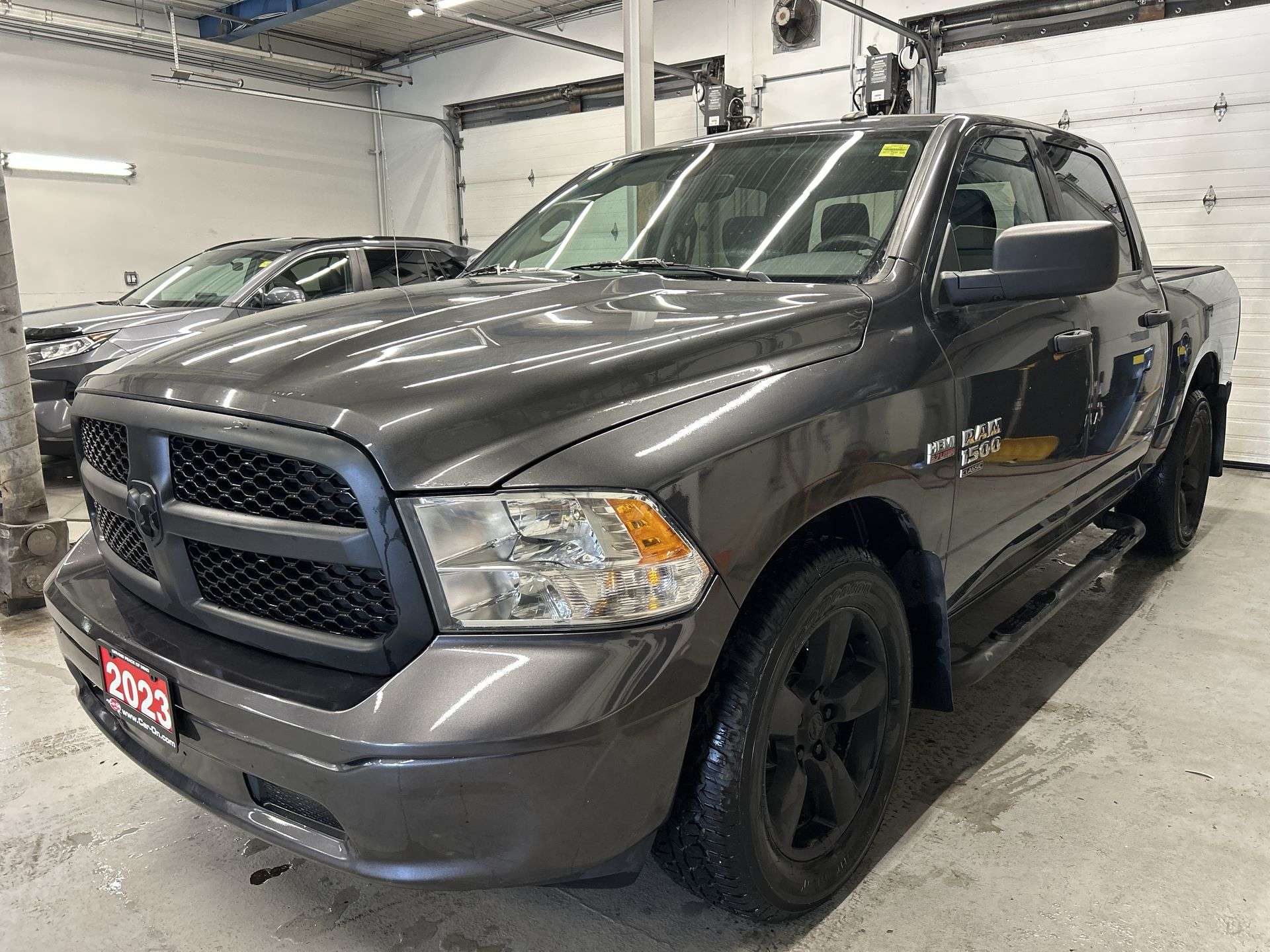 Gray 2023 RAM 1500 Pickup Truck Four-Wheel Drive Automatic