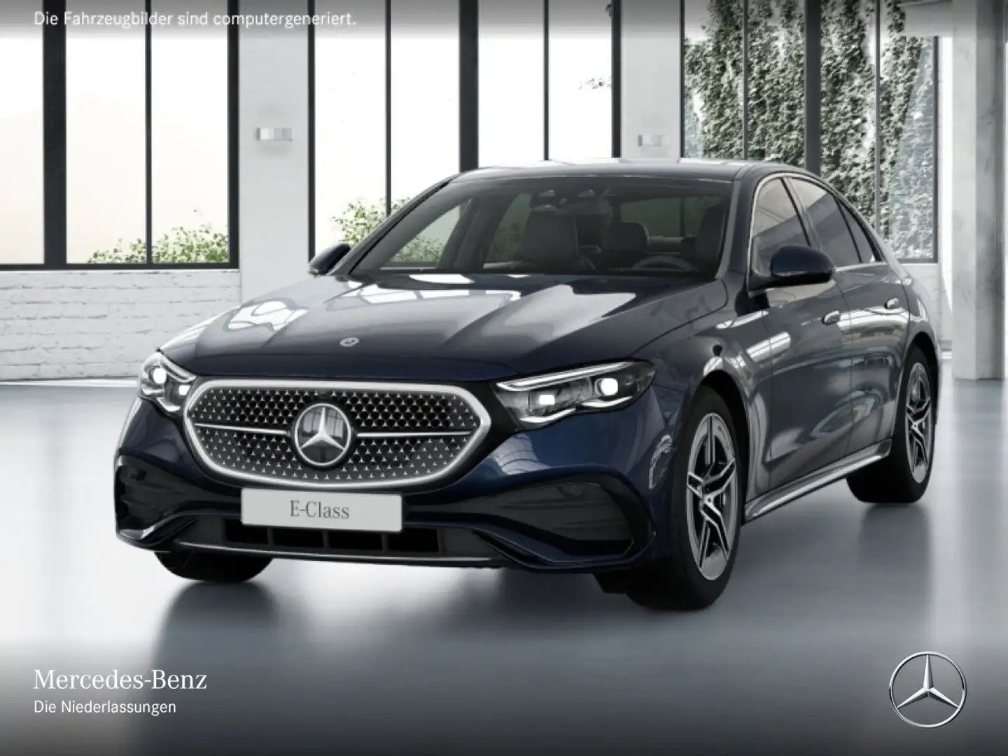 Mercedes-Benz E 200 Edition AMG-Line Fahrass 360° Burmester PTS Blau - 2